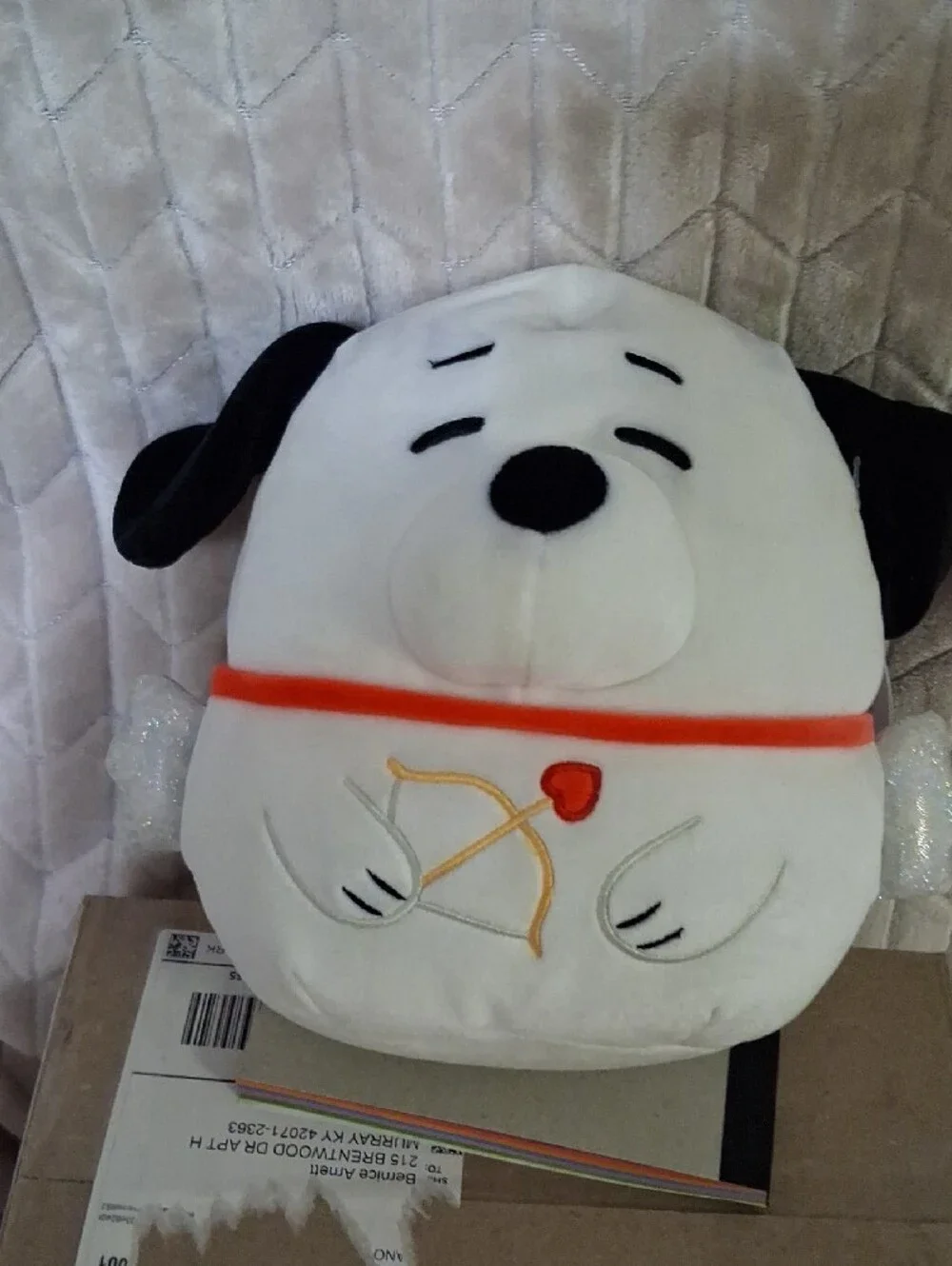 Squishmallows Peanuts Cupid Snoopy.